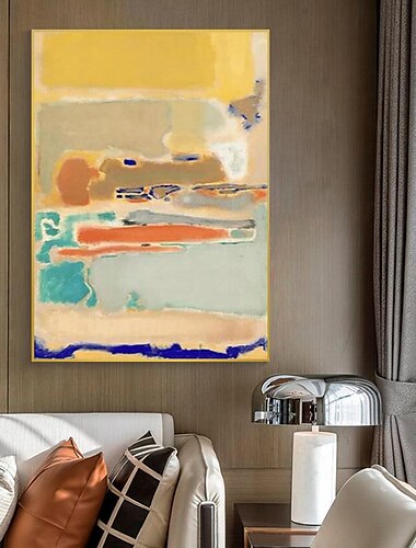  decorazione da parete moderna mark rothko dipinto a mano tela rothko arte astratta design d'interni arte minimalista pittura decorazione per la casa cornice tesa pronta da appendere