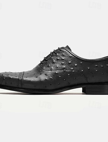  Herren Abendschuhe Abendschuhe Leder Italienisches vollnarbiges Rindsleder Komfortabel Rutschfest Schnürsenkel Schwarz Braun