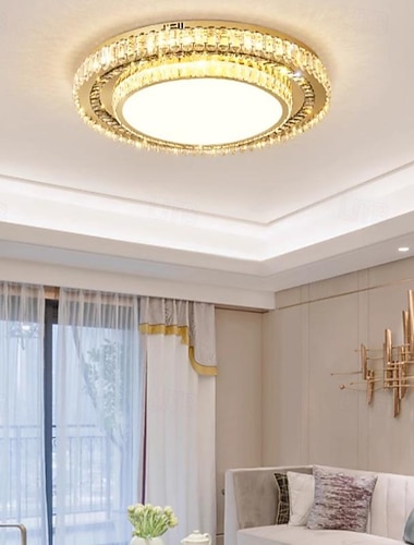  Deckenleuchte 50cm Schlafzimmer Deckenleuchte, Kristall Schlafzimmer Arbeitszimmer Licht, Haupt Gästezimmer minimalistische moderne LED Deckenleuchte