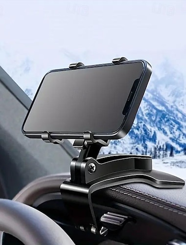  Suporte para celular para carro multifuncional giratório para painel de carro suporte de navegação para espelho