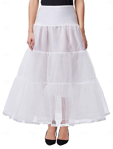 1950er Reifrock Krinoline Tutu Unterrock Kostüme & Zubehör Einfarbig Prinzessin Damen Leistung Hochzeit Party Erwachsene Unterrock