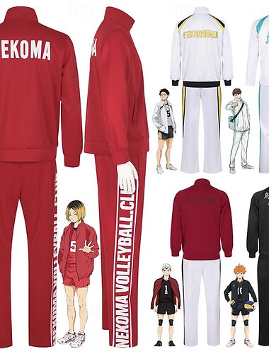  Haikyuu Хината Шойо Аниме Школьная форма Хэллоуин Карнавал Пальто Брюки Назначение Муж. Жен. Взрослые
