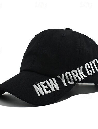  Herre Baseballcaps Solhatt Trucker Hat Svart Blå Bomull Broderi Mote Fritid Gate Daglig Bokstaver Justerbare Solkrem Pustende