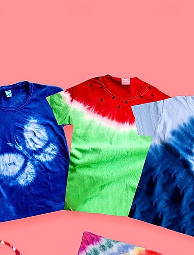  Batik-T-Shirt aus reiner Baumwolle, weiß, kurzärmelig, wachsgefärbt, weiße Embryo-Kleidung, handgemachte Aktivität, handgezeichnet, bemaltes Graffiti