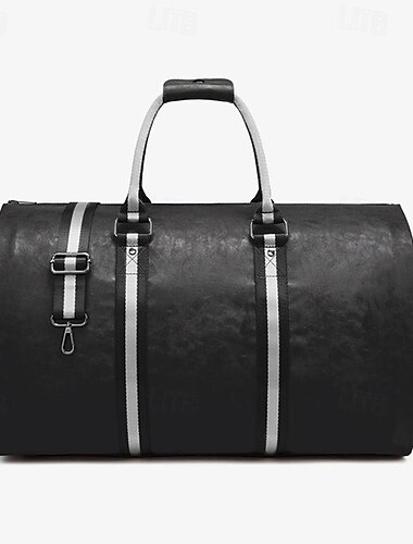  Herren Handtasche Reisetasche PU-Leder B¨¹ro Festtage Reißverschluss Hohe Kapazität Wasserdicht Erweiterbar Feste Farbe Schwarz Braun