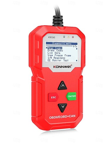 fyautoper konnwei kw590 12v Auto OBD Fehlerdiagnosegerät Automotor-Codeleser OBD2 EOBD Auto-Diagnosewerkzeug OBD2-Scanner