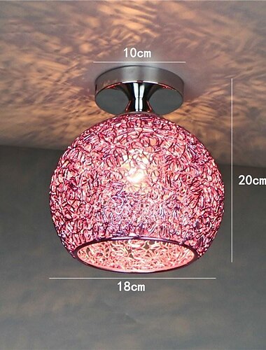  led mennyezeti lámpák 18cm 1-es könnyűfém kreatív alumínium drót gömbcsillár modern minimalista gömb függőlámpa nordic dekor mennyezeti függeszthető lámpa nappali hálószoba 110-240v
