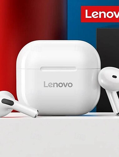  Écouteurs Lenovo LP40 TWS sans fil Bluetooth 5.0 écouteurs avec basses contrôle tactile réduction de bruit stéréo longue autonomie 230mAH
