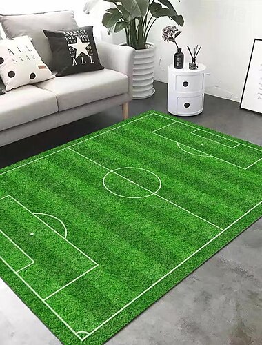  tappeto del campo da calcio della Coppa europea, tappeto del soggiorno, tappeto del comodino della camera da letto, tappeto del campo sportivo al coperto, tappeto del campo verde