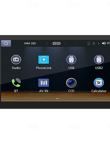  Fyautoper 7 Doppel-2-Din-Bluetooth-Haupteinheit Autoradio für iPhone Carplay Android Auto Interconnect Player Plug-in Bluetooth