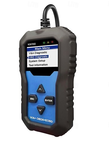  Fyautoper konnwei kw350 obd2 vag codelezer alle systeemdiagnose olie epb tpms reset voor obd auto diagnostische scan tools