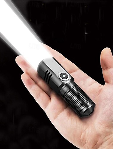  Linterna led xhp50 a prueba de agua, mini linterna usb recargable con zoom, linterna de pesca, potente linterna táctica, lámpara de camping