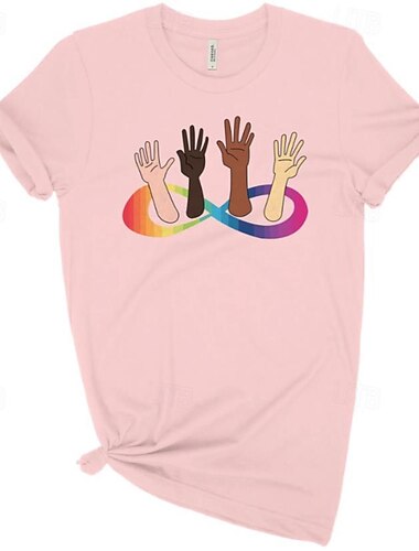  LGBTQ T-Shirt Camisas del Orgullo Arco iris Arcoiris Infinito lesbiana Homosexuales Para Unisexo Adulto Víspera de Todos los Santos Carnaval Mascarada Estampado en caliente Desfile del orgullo Mes