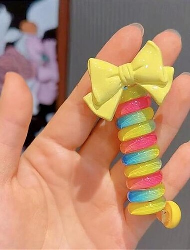  kinderkleidung Mädchen Haarzubehör Feste Farbe Rosa Liebe Rosa Bär