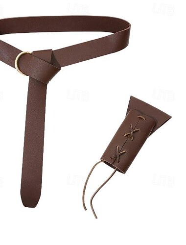  Πανκ & Γκόθικ Μεσαίωνα Αναγέννησης Ζώνη Μέσης Πολεμιστής Ιππότης Φανταχτερή Φόρεμα Ανδρικά Γυναικεία Κέλτικα Βίκινγκ Φαντασία Απόκριες Μασκάρεμα Σκηνή Έκθεση Αναγέννησης LARP Ενηλίκων