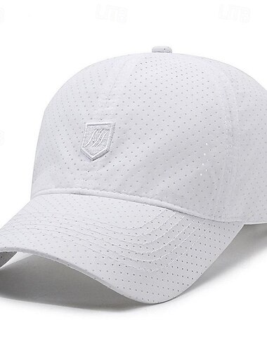  Herr Basebollkeps Solhatt Trucker Hat Svart Vit Polyester Mode Ledigt Gata Dagligen Slät Justerbara Solskyddskräm Andningsfunktion Snabb tork