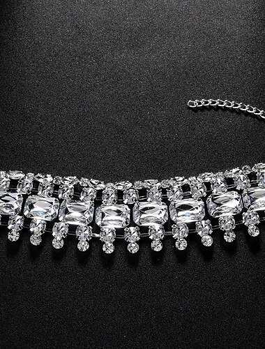  Damen Tennisarmband Tenniskette Kostbar Modisch Luxus Strass Armband Schmuck Silber / Gold Für Geschenk Verlobung Abiball