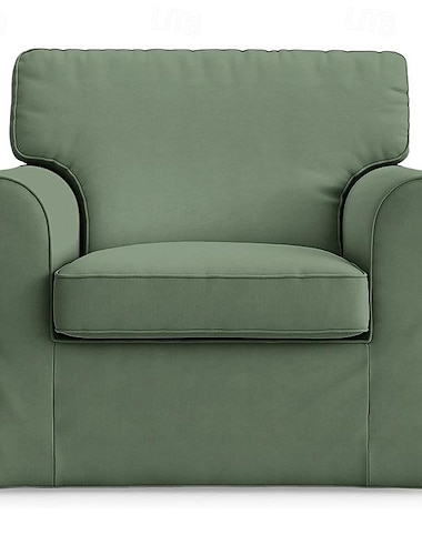  Baumwoll-Ektorp 1-Sitz-Sesselsofa-Bezug mit Kissenbezug Ersatz Ektorp-Sesselbezug 1-Sitz-Couchbezug für Hunde Ersatz Sofa Möbel-Protektor