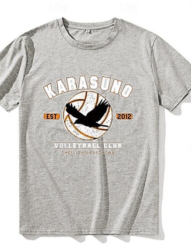  Haikyuu Karasuno Hoog Cosplay kostuum T-Shirt Anime Grafische prints Opdrukken Harajuku Grafisch Voor Voor heren Dames Volwassenen Back To School