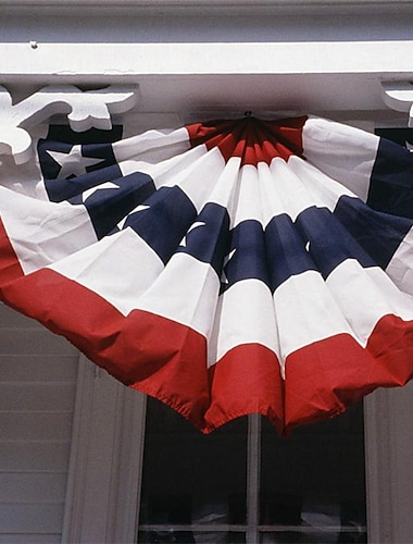  steag patriotic evantai plisat SUA - 2 buc. steag steag steag patriotic steag steag steag și dungi pentru ziua comemorative 4 iulie și ziua muncii