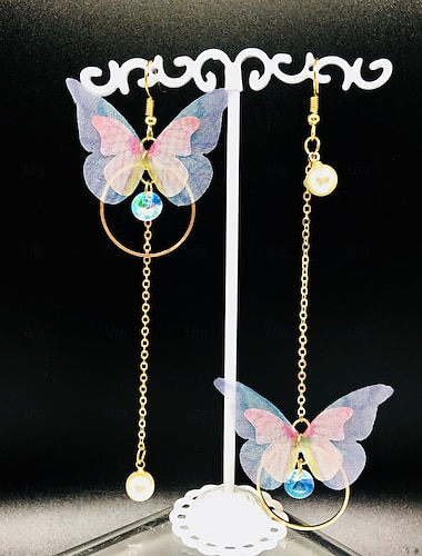  1 paire Boucles d'oreille Clou Boucle d'Oreille Pendantes For Femme Soirée Cadeau Rendez-vous Alliage Fantaisie Mode