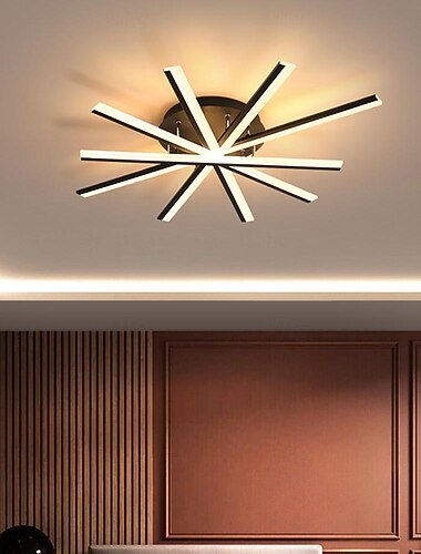  led acryl plafondlampen met optionele afstandsbediening 5-kops 7-kops en 9-kops moderne dimbare ingebedde kroonluchter acryl plafondlamp geschikt voor keuken eetkamer woonkamer slaapkamer