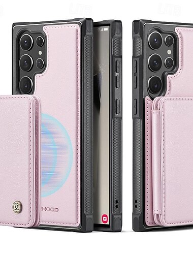  Phone Case For Samsung Galaxy S25 S24 S23 S23 FE S22 S21 Ultra Plus A55 5G A35 5G A25 A15 Back Cover with Stand Holder Magnetic Card Slot Retro TPU PC PU Leather