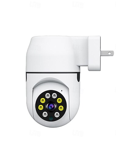  Wandstecker-Kamera WLAN 1080p Überwachungs-Heimsicherheitsschutz Nachtsicht-LED-Lampenlicht IP-Kameras