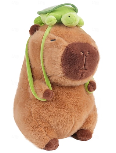  vektet plysj søt capybara plysj kosedyr myk capybara plysj dukkepute bursdag for barn