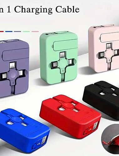  navíjecí datový kabel 3 v 1 pro nabíjecí úložný kabel pro Android Apple type-c