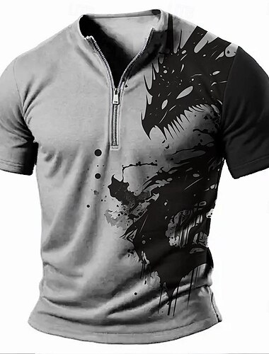  グラフィック おかしい 笑顔 ファッション デザイナー 男性用 3Dプリント Tシャツ 日常 Tシャツ ブルー カーキ色 グレー 半袖 シャツ 春夏 衣類 S M L XL XXL XXXL
