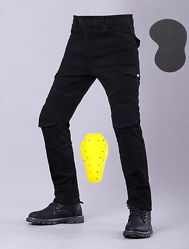  Herren Radhose lang Fahhrad Hosen / Regenhose Formschluss Sport Stoßfest Motorsport Schwarz Grün Bekleidung Fahrradbekleidung