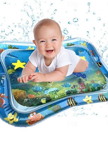  Le tapis d'eau gonflable pour nourrissons et tout-petits est le centre d'activité de jeu amusant parfait pour la croissance de stimulation de votre bébé