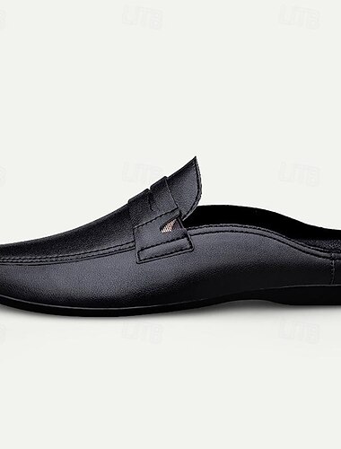  Slipper für Herren aus weißem Leder – hochwertiges Rindsleder, perfekt für legere und halbformelle Anlässe