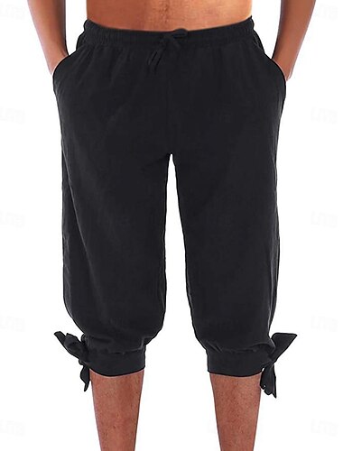  Rétro Vintage Médiéval 17ème siècle Bal Masqué Pantalons de pirate Ren Faire Viking Couleur Unie Homme Pirate Fantaisie Mascarade Fête / Soirée Adulte Pantalon