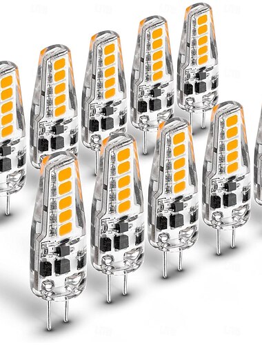  10 kpl g4 led-lamppu 2w vastaa halogeenipolttimoa 20w t3 jc tyyppi bi-pin g4 pohja ac/dc 12v rv sisäveneen veneen sisäpihan polku ei himmennettävä