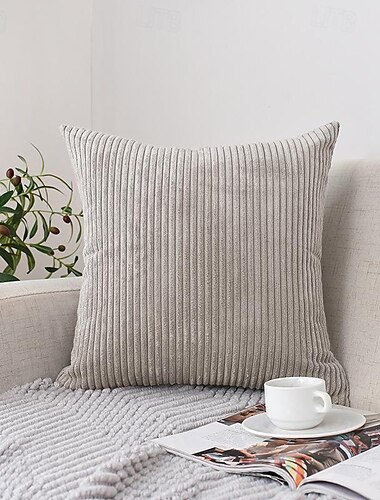  nordischer einfarbiger Cord-Kissenbezug fürs Büro, weiches Kissen ohne Kern, Heim-Wohnzimmer-Sofa-Dekor, grün, orange, rosa, blau