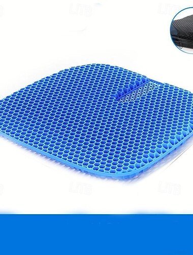  Fyautoper voiture nid d'abeille gel coussin été cool pad unique voiture pad silicone respirant glace pad bout à bout été camion siège pad