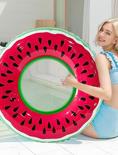  Radeau gonflable avec peinture de fruits d'été, jouets de piscine pour décorations de fête