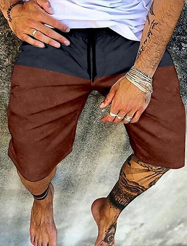  Herr Shorts Sommarshorts Beach Shorts Elastisk midja Mönster Grafiska tryck Utomhus Knelängd Dagligen Strand Hawaiisk Designer 1 2 Microelastisk
