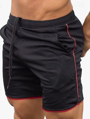  Hombre Pantalones Cortos Running Shorts de gimnasio Pantalones de chándal Bolsillo Cintura elástica Bermudas Exterior Deporte Deportivo Secado rápido Ligero Suave Maratón Corriendo Rutina de ejercicio