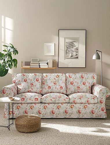  3 Zits Bank Cover Ektorp Bank Cover met 3 Kussen Cover en 3 Rugleuning Cover Ektorp Slipcover Wasbare Meubelbeschermer