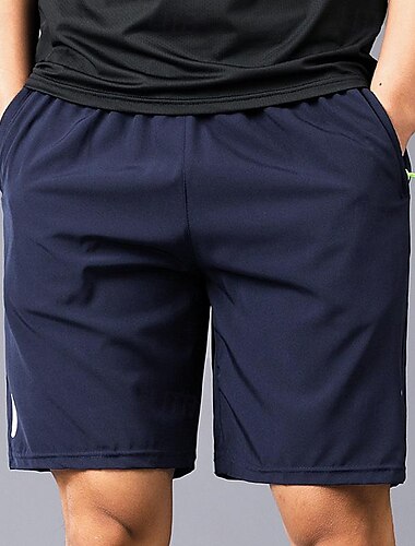  Herre Atletiske shorts Aktive shorts Shorts Løbshorts Casual shorts Lomme Snørelukning Elastisk Talje Vanlig Komfort Korte Sport & Udendørs Daglig I-byen-tøj Mode Afslappet Sort Blå Mikroelastisk