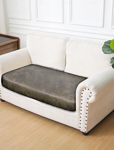  Bezug für 2-Sitzer-Chaiselongue, PU-Leder, Heißprägung, geprägte Schonbezüge aus Kunstleder