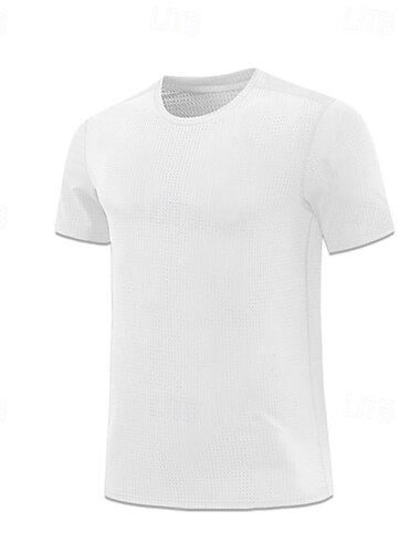  Pánské Tričko Krátký rukáv Tričkový Tričko Svalové tričko Tričko s krátkým rukávem Venkovní Rychleschnoucí Cvičení Yumuşak Ter Emen Polyester Tmavě šedá Černá Bílá Tělocvična Lezení Kempování a