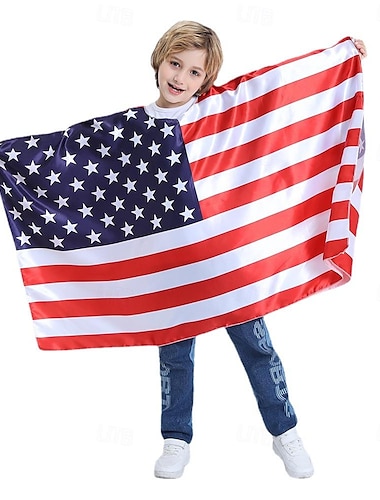  Bandera de USA Disfraz de carnaval Disfraz del 4 de julio Niños Chico Chica Gracioso Rendimiento Fiesta Carnaval Día de la Independencia 4 de julio Disfraz de carnaval fácil