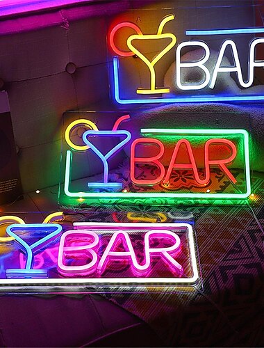  Oktoberfest bar led letrero de neón luz cócteles diseño creativo logo luces led alimentadas por usb decoración de la sala de fiestas para el hogar bares club dormitorio lámpara de pared de arte colgante usb 1 pieza