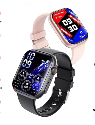  696 F59 Reloj inteligente 2.1 pulgada Pulsera inteligente Bluetooth Podómetro Recordatorio de Llamadas Seguimiento del Sueño Compatible con Android iOS Mujer Llamadas con Manos Libres Recordatorio de