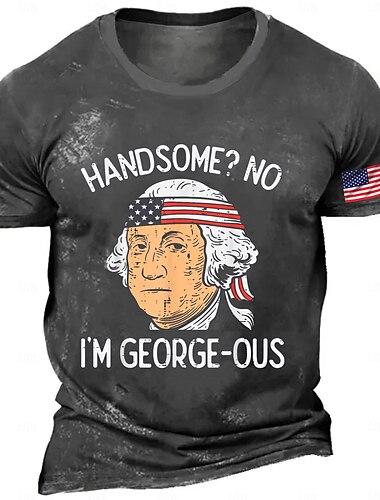  ベテランズデー メンズ パトリオット 愛国者 ベテラン アメリカ合衆国国旗 Tシャツ 短袖 Tシャツ 3Dプリント クルーネック シャツ レトロ ビンテージ カーニバル パーティー 青 緑 グレー 夏 春 服 アパレル S M L