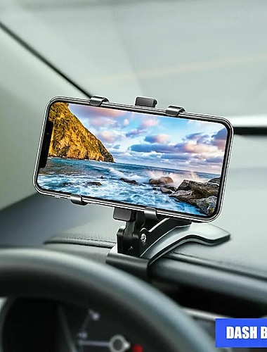  360° Verstelbare Waterdichte Auto Telefoonhouder - Dashboard Houder Stand Beugel met PVC Materiaal Eenvoudige Installatie​